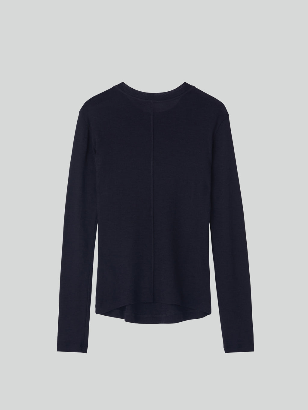Recto - Slim Fit Wool Jersey T-Shirt (Dark Navy) product image 10 | TRAB K-Fashion Australia