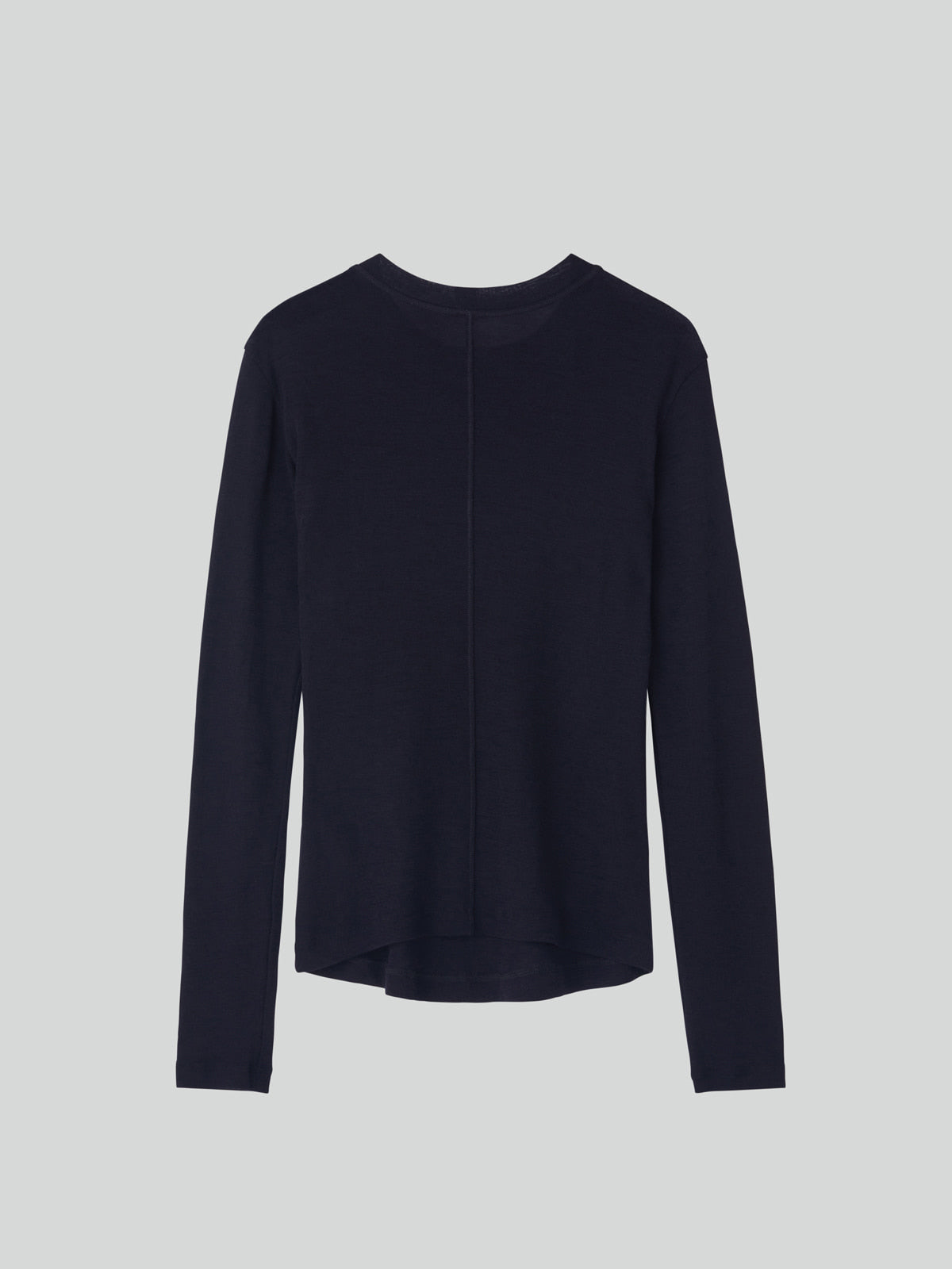 Recto - Slim Fit Wool Jersey T-Shirt (Dark Navy) product image 10 | TRAB K-Fashion Australia