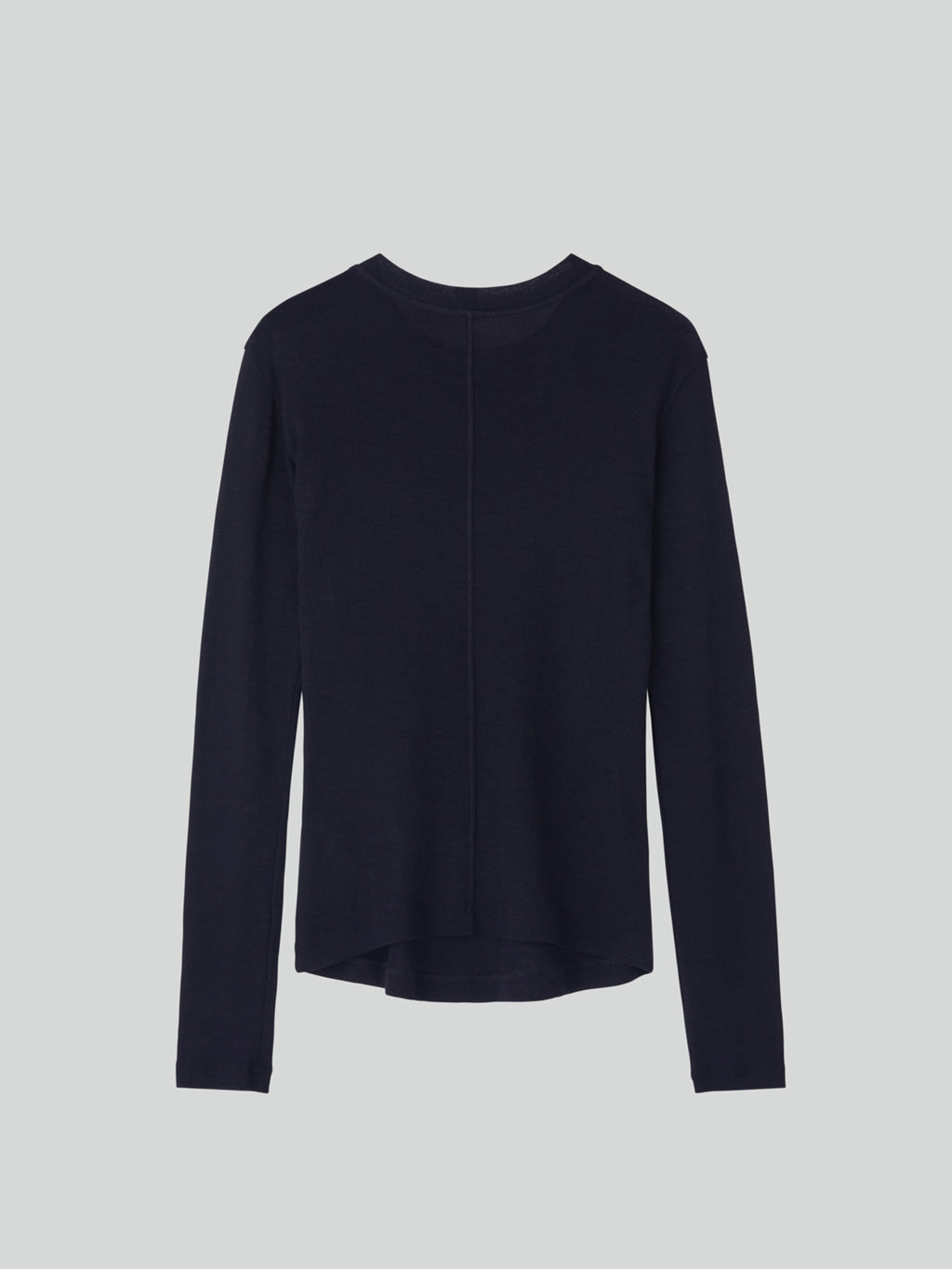 Recto - Slim Fit Wool Jersey T-Shirt (Dark Navy) product image 10 | TRAB K-Fashion Australia