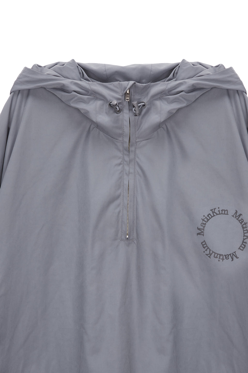 Matin Kim - Reflexed Logo Print Anorak Jumper (Grey) product image 3 | TRAB K-Fashion Australia