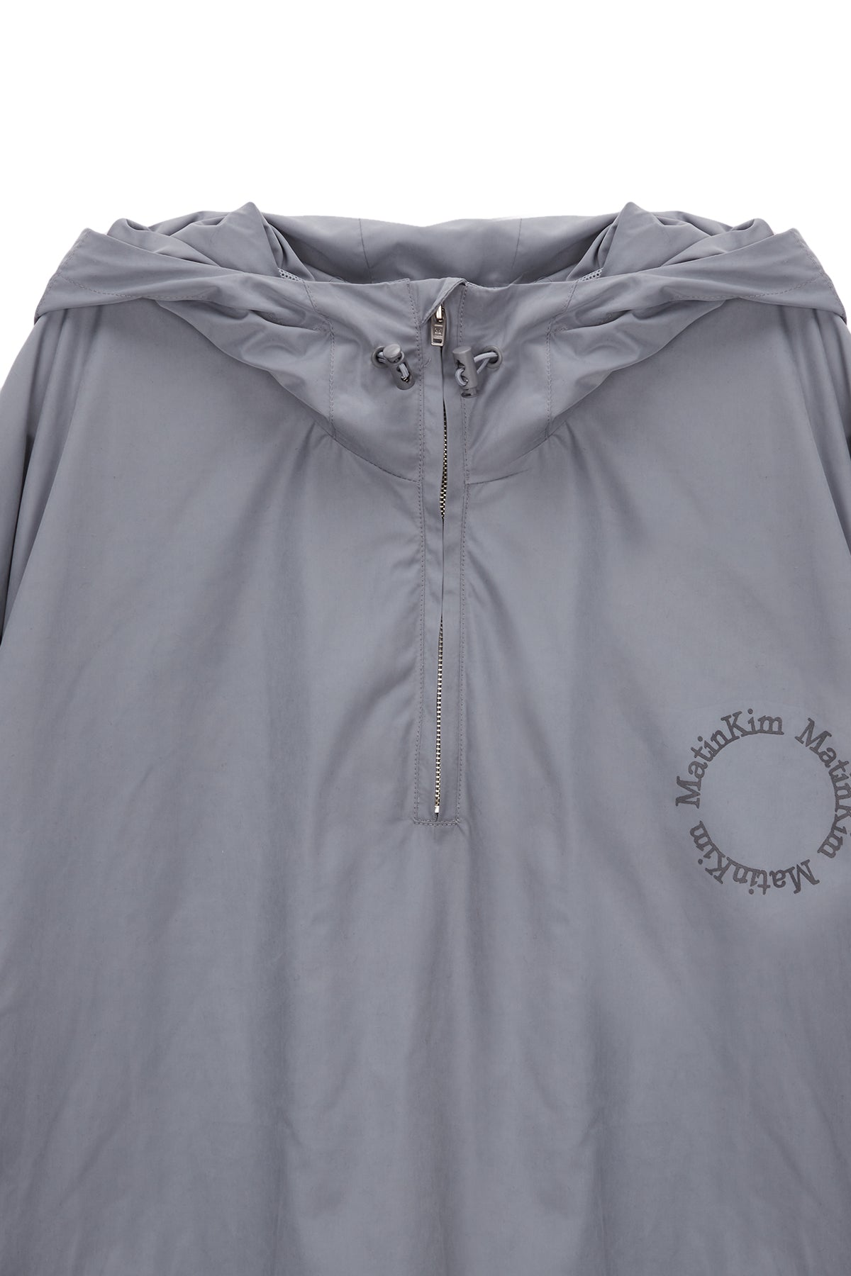 Matin Kim - Reflexed Logo Print Anorak Jumper (Grey) product image 3 | TRAB K-Fashion Australia
