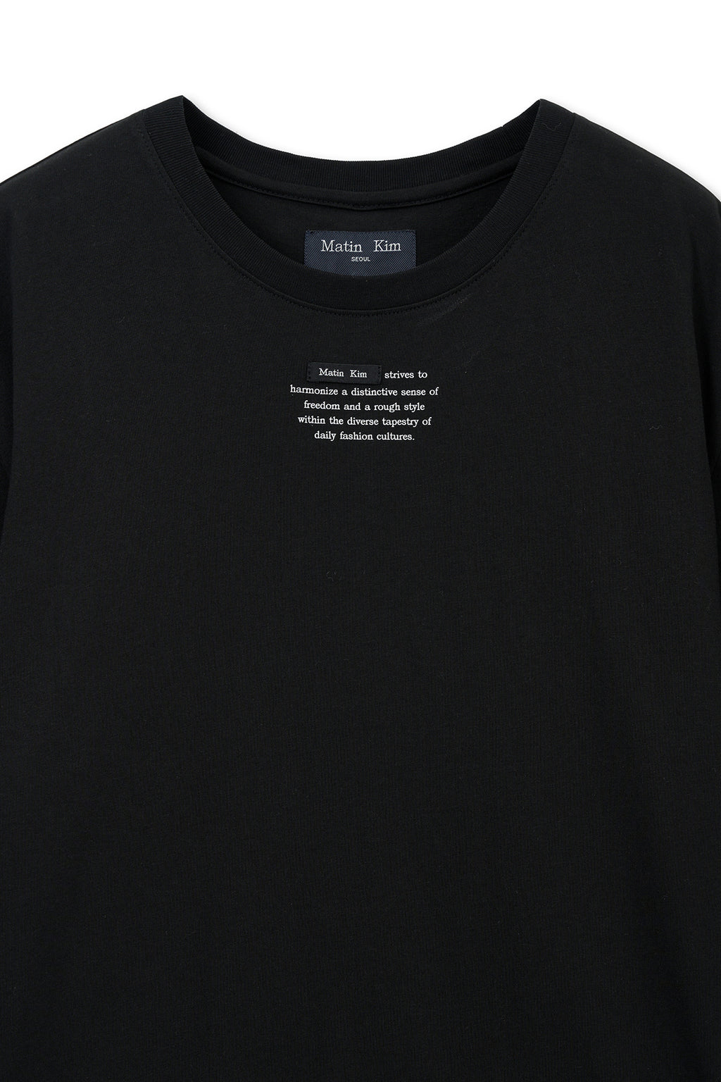 Matin Kim - Label Point Lettering Top (Black) product image 3 | TRAB K-Fashion Australia