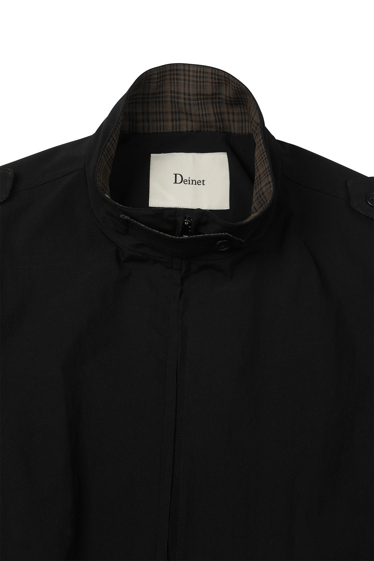 Deinet - Point Check Detail Jacket (Black) product image 10 | TRAB K-Fashion Australia