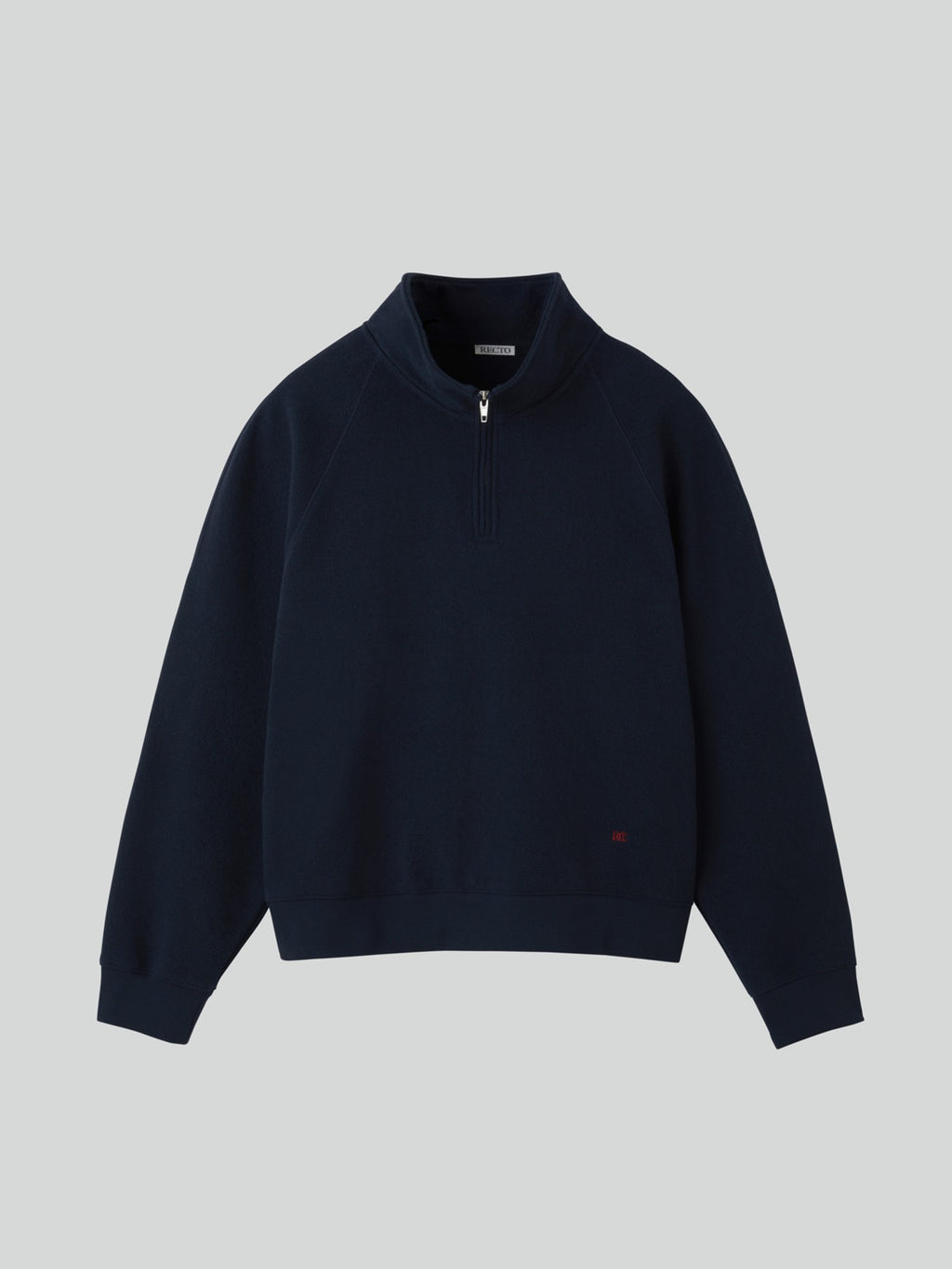 Recto - Rc Logo Half-Zip Sweatshirt (Navy) product image 1 | TRAB K-Fashion Australia