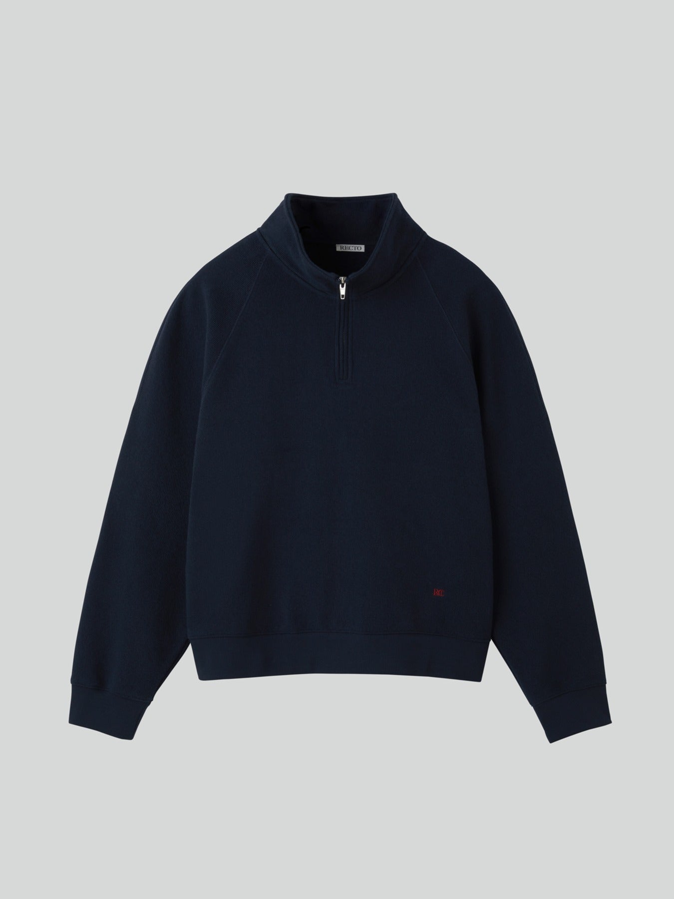 Recto - Rc Logo Half-Zip Sweatshirt (Navy) product image 1 | TRAB K-Fashion Australia