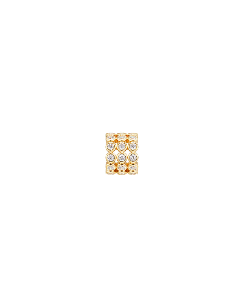 Numbering - Bezel Stone Cylinder Ear Cuff #3225 product image 7 | TRAB K-Fashion Australia