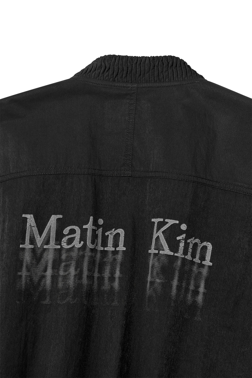 Matin Kim - Washed Volume Bomber Jumper (Black) product image 6 | TRAB K-Fashion Australia
