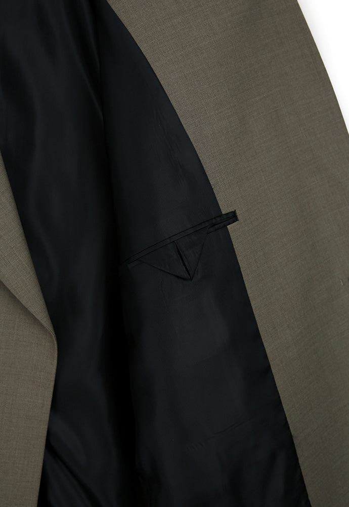 Tonywack - High Density Wool Hidden Button Blazer (Wool 100%) (Bronze Beige) product image 10 | TRAB K-Fashion Australia