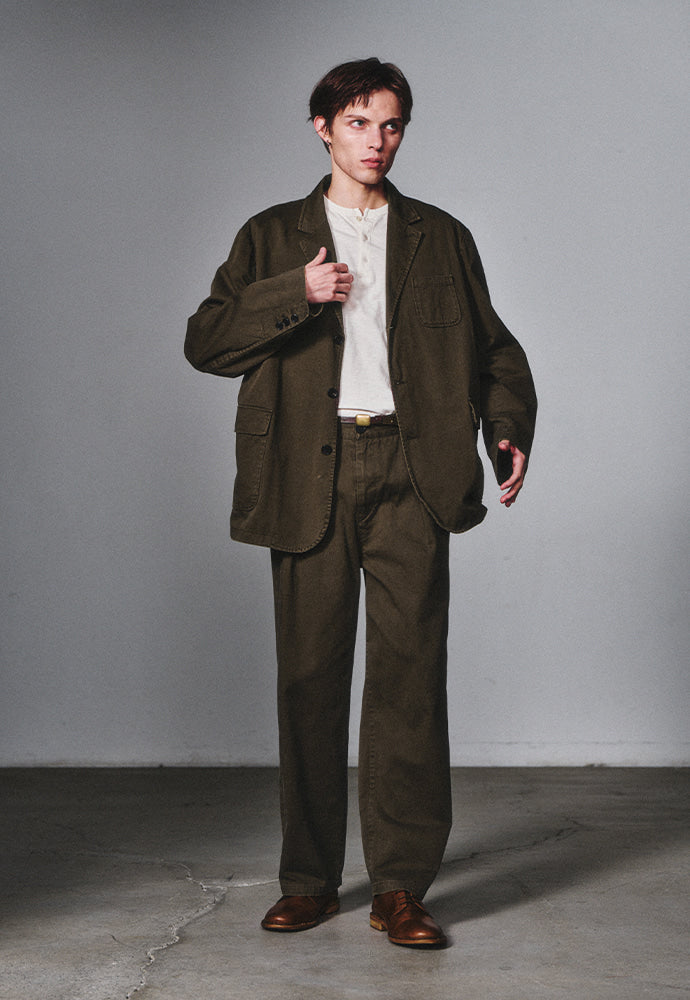 Art if acts - Washed 3 Button Blazer (Olive) product image 4 | TRAB K-Fashion Australia