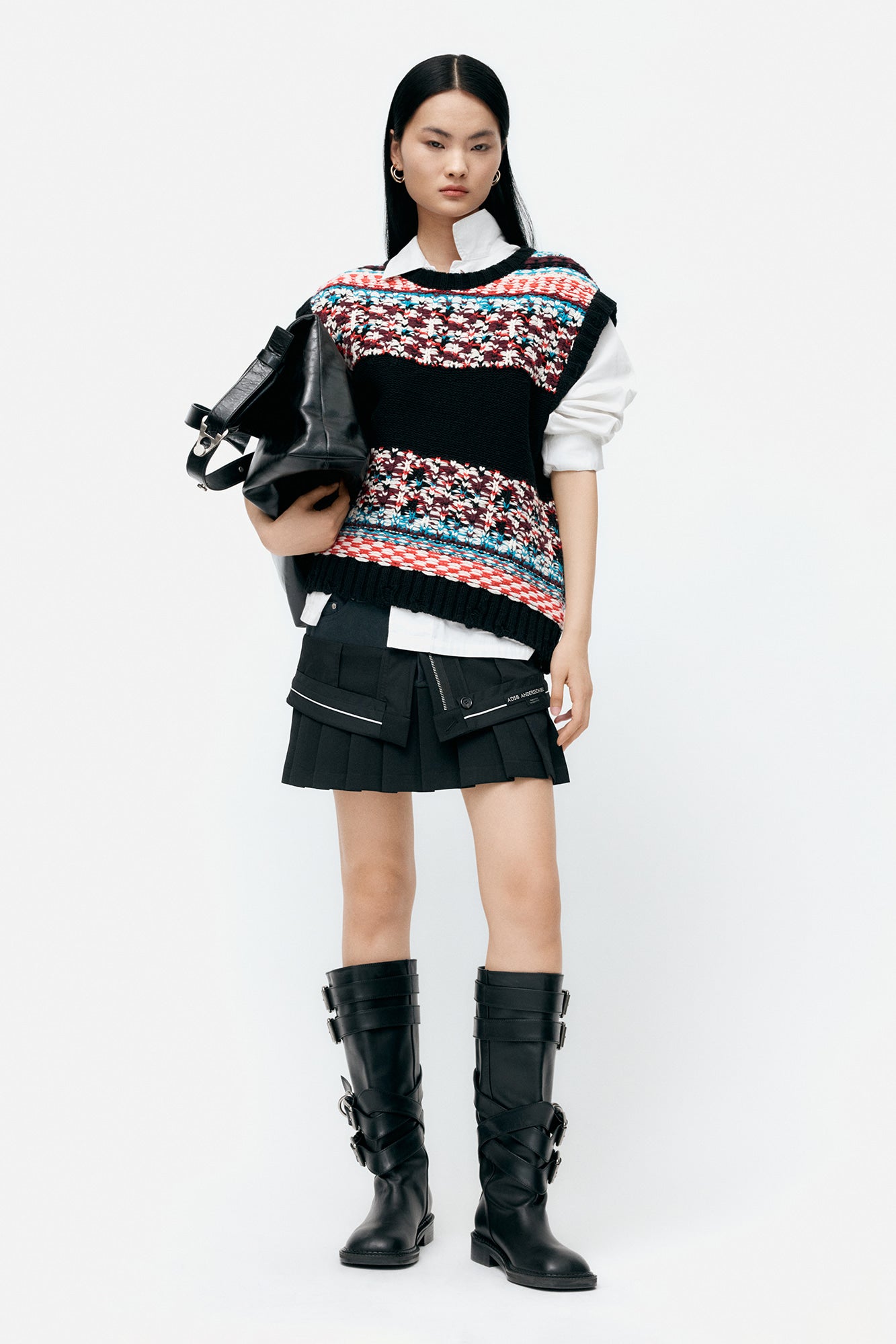 Andersson Bell - Inside Out Pleats Skirt (Black) product image 10 | TRAB K-Fashion Australia