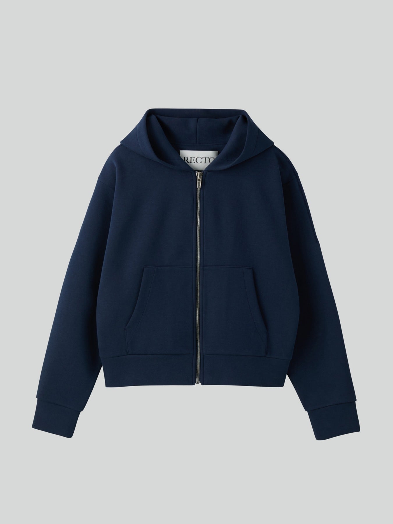 Recto - Logo Detail Hoodie Zip-Up (Ink Navy) product image 1 | TRAB K-Fashion Australia