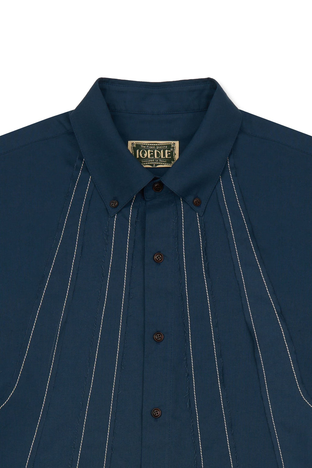 Ioedle - Streamline Short Sleeve Shirt (Navy) product image 5 | TRAB K-Fashion Australia