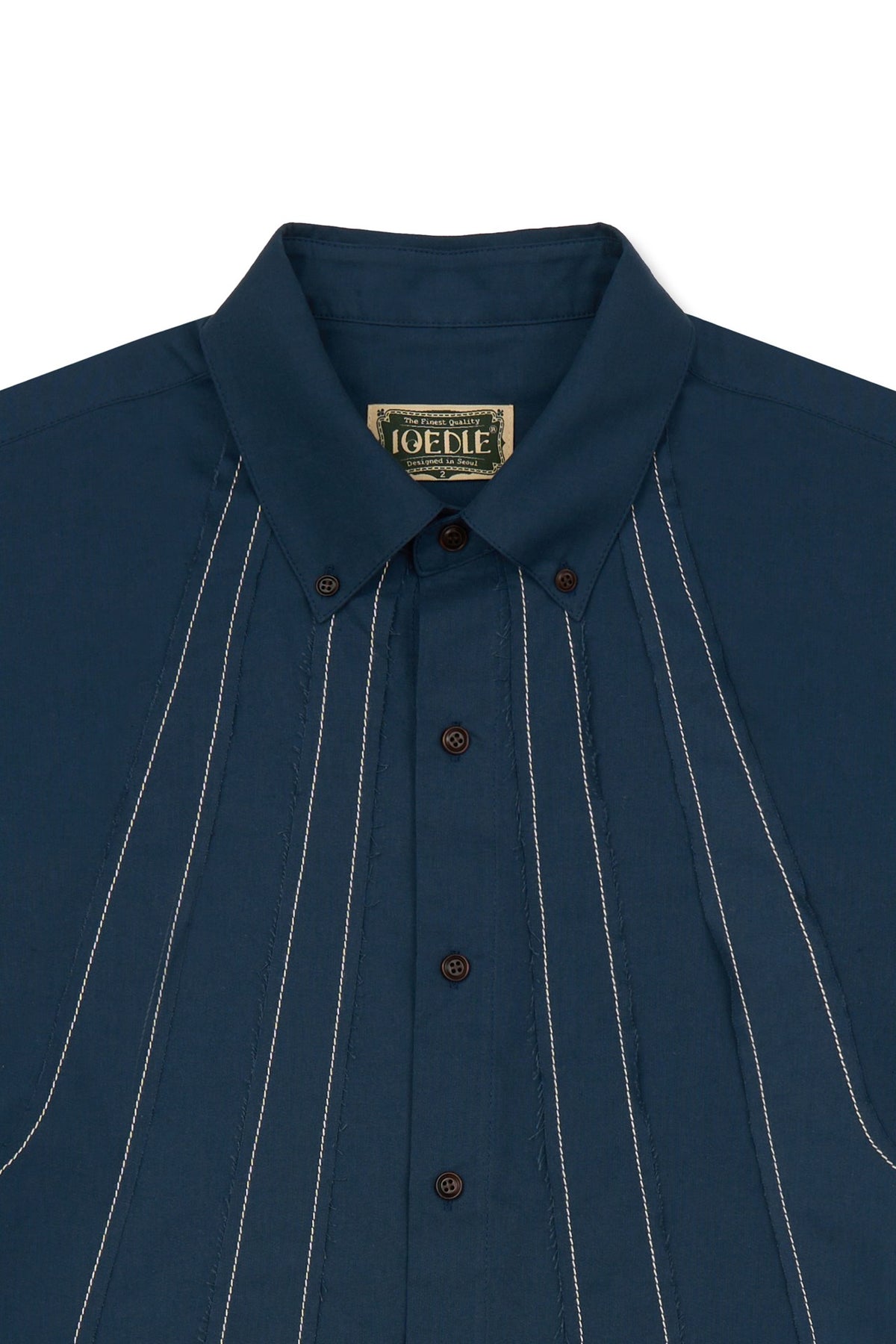 Ioedle - Streamline Short Sleeve Shirt (Navy) product image 5 | TRAB K-Fashion Australia