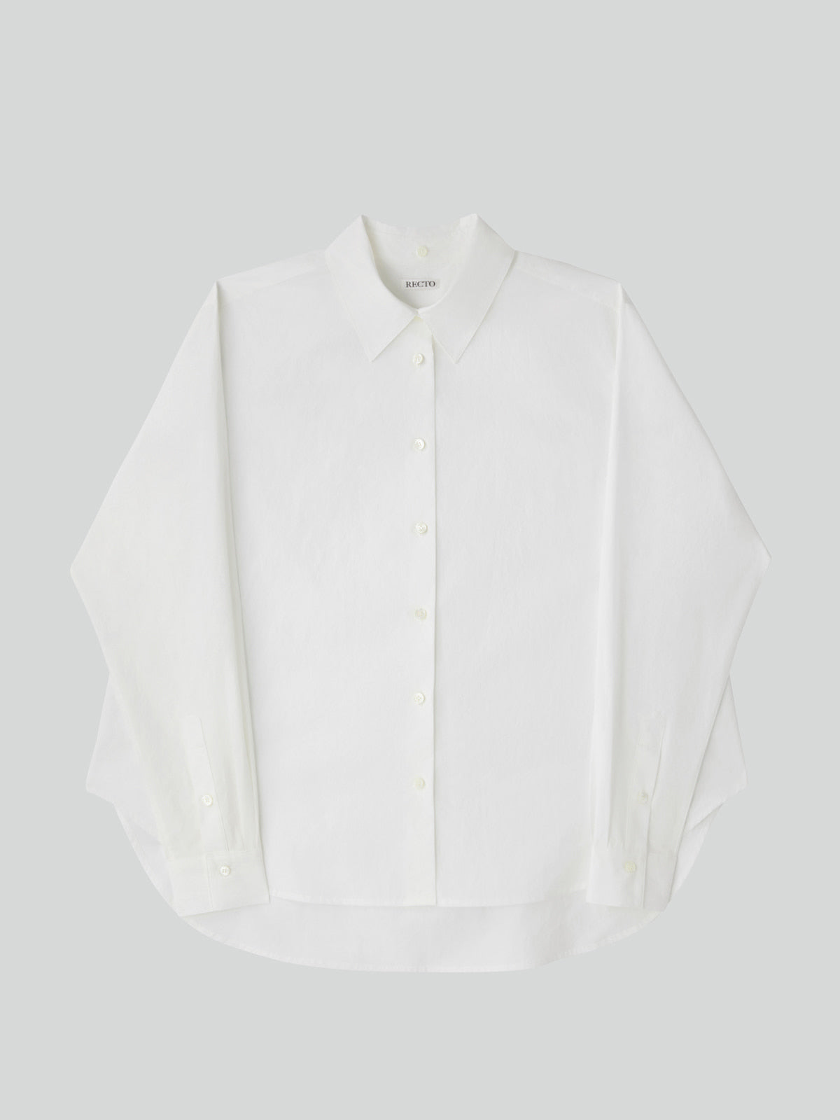 Recto - Detachable Scarf Cotton Shirt (Off White) product image 4 | TRAB K-Fashion Australia