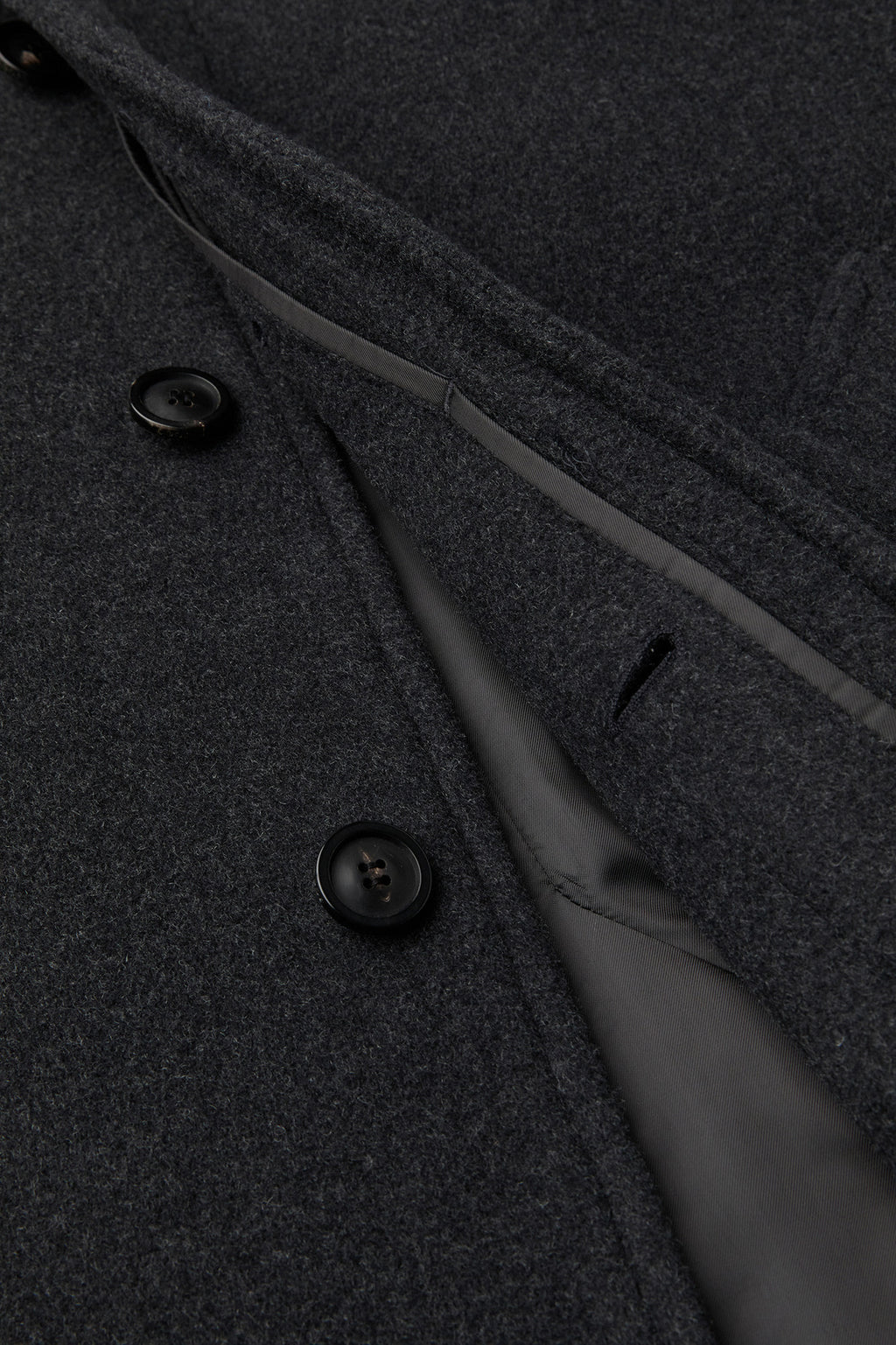 Coor - Belandi Cashmere Blend Balmacaan Coat (Melange Charcoal) product image 8 | TRAB K-Fashion Australia
