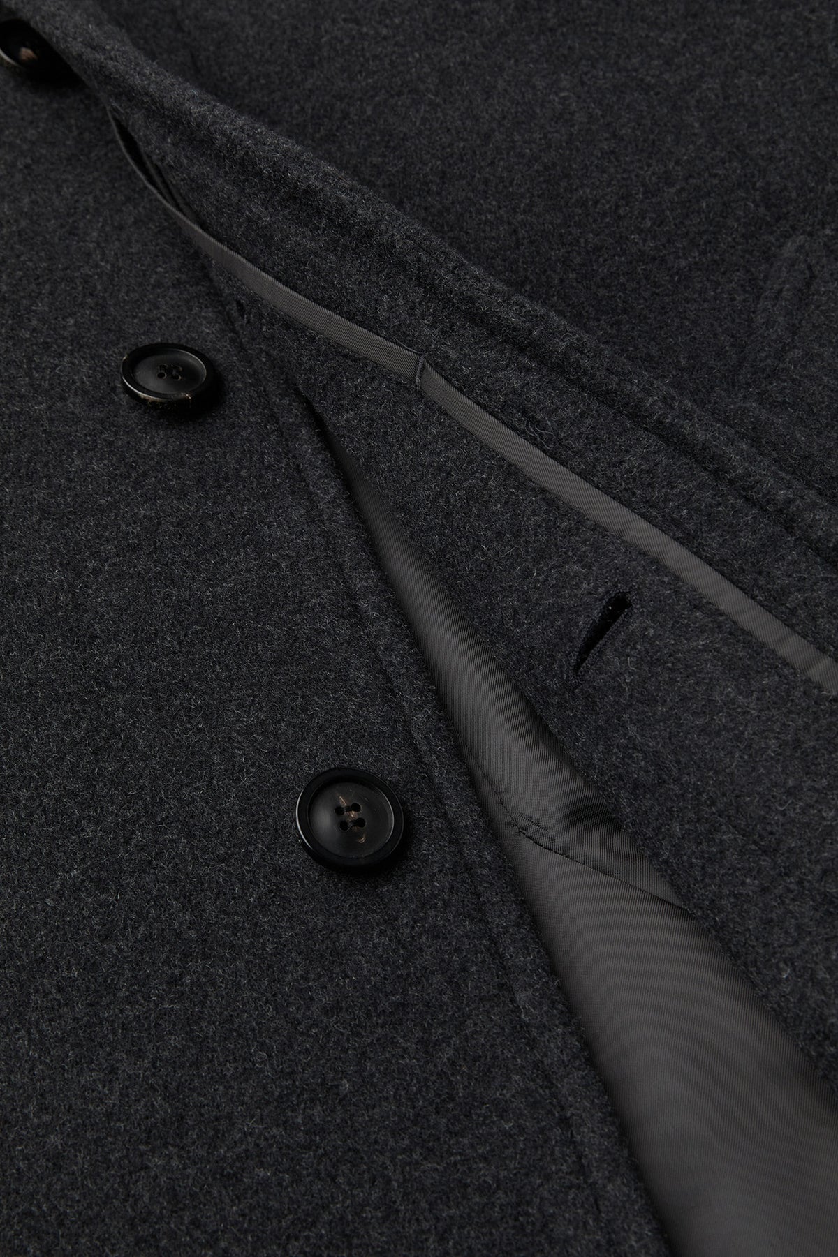 Coor - Belandi Cashmere Blend Balmacaan Coat (Melange Charcoal) product image 8 | TRAB K-Fashion Australia
