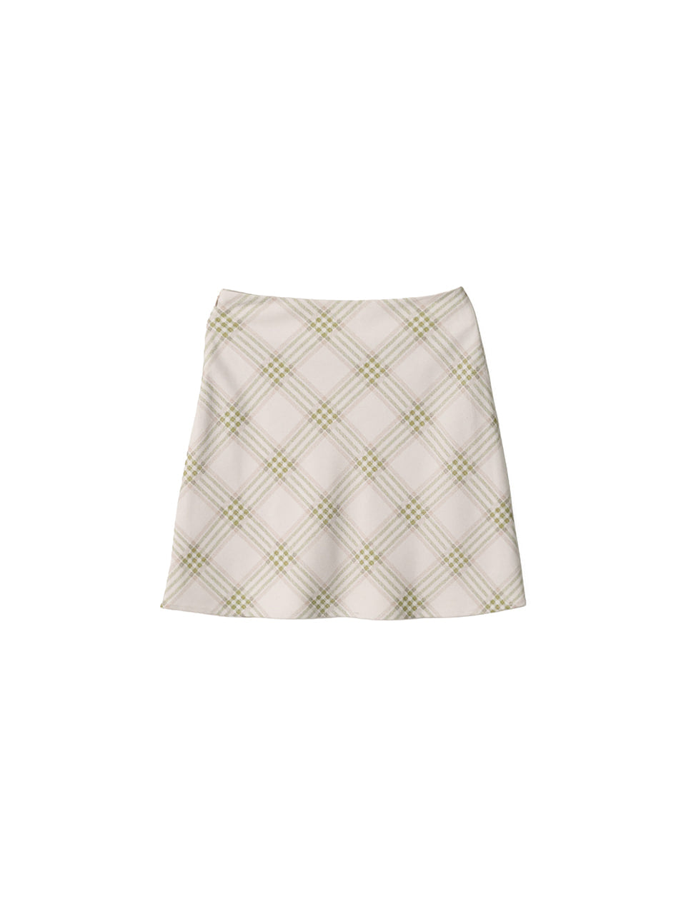 Kijun - Essential Check Mini Skirt (Olive Green) product image 10 | TRAB K-Fashion Australia
