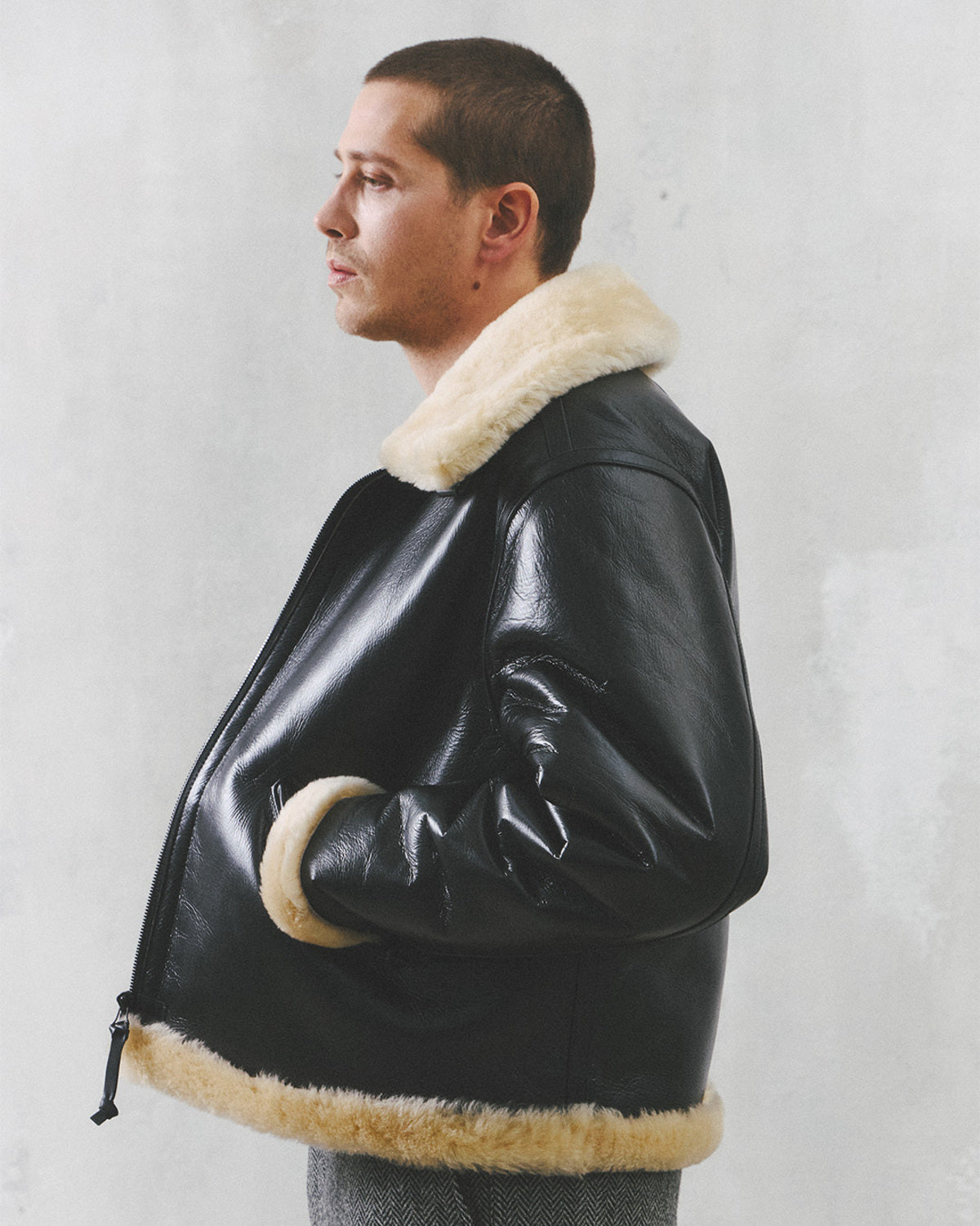 Eastlogue - Aviator Shearling Mouton Parka (Black) product image 7 | TRAB K-Fashion Australia
