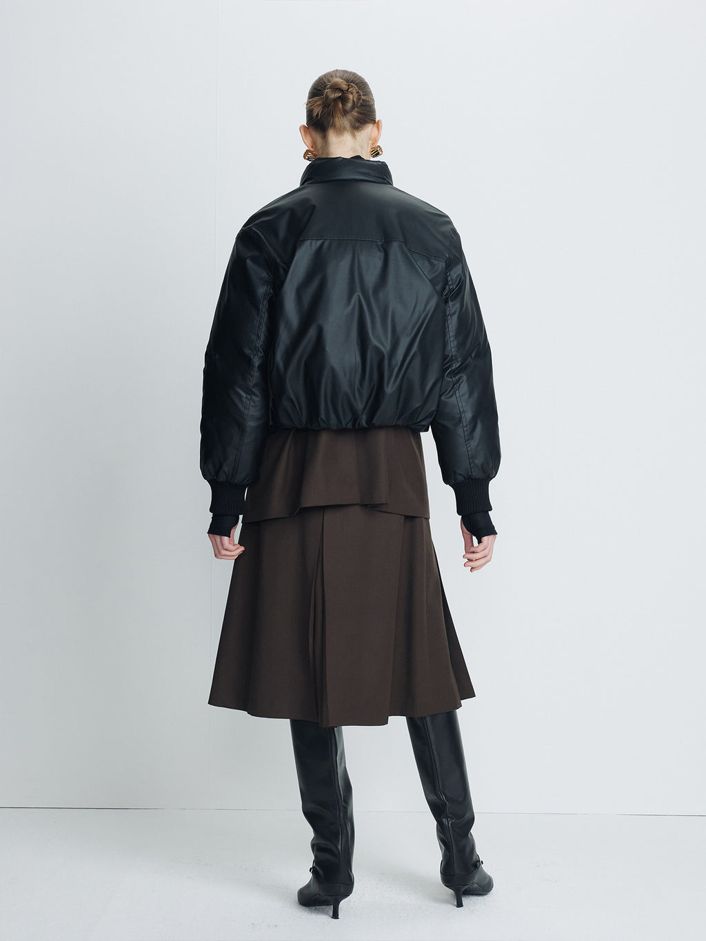 Tonywack - Cropped Padded Jacket (Black) product image 3 | TRAB K-Fashion Australia