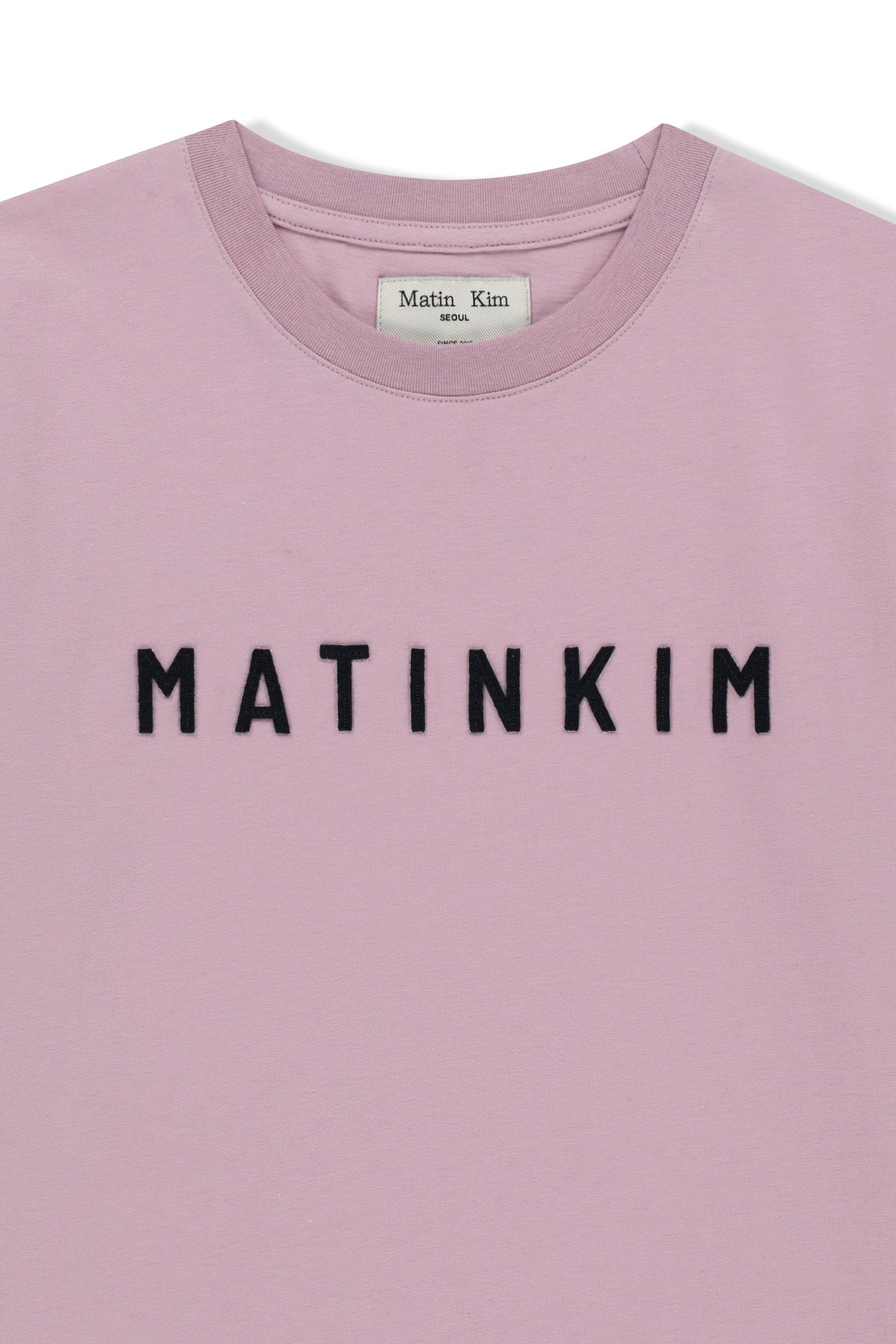 Matin Kim - Applique Felt Logo Top (Pink) product image 3 | TRAB K-Fashion Australia