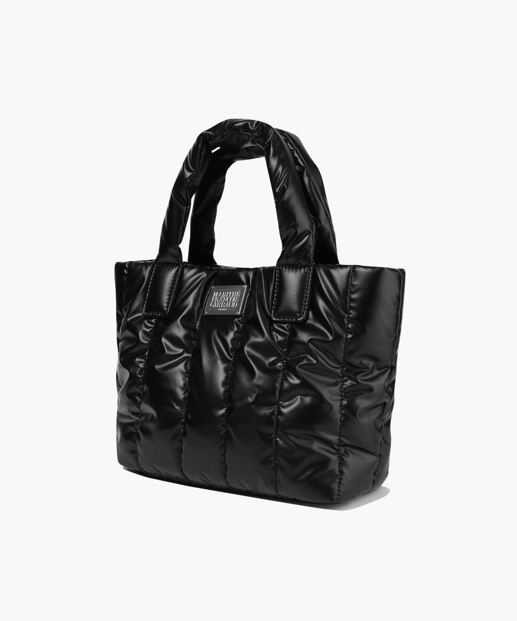 Marithe & Francois Girbaud - Classic Logo Matt Metallic Padding Bag (Black) product image 2 | TRAB K-Fashion Australia