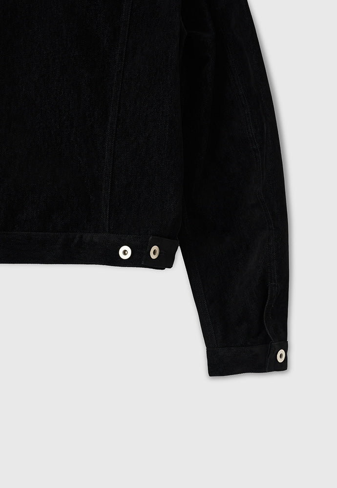 Tonywack - Velvet Denim Trucker Jacket (Black) product image 13 | TRAB K-Fashion Australia