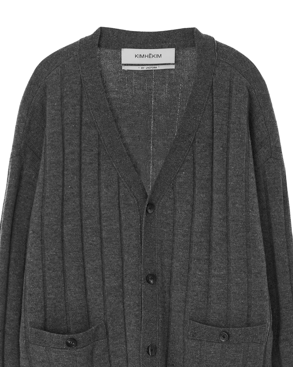 Kimhe Kim - V-Neck Cardigan (Dark Grey) product image 11 | TRAB K-Fashion Australia