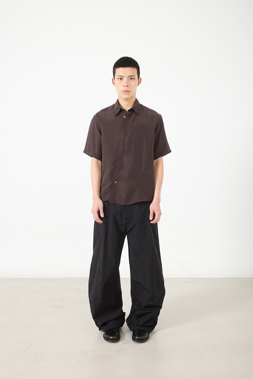 Hatchingroom - Slash Shirt Cupro (Burgundy) product image 8 | TRAB K-Fashion Australia
