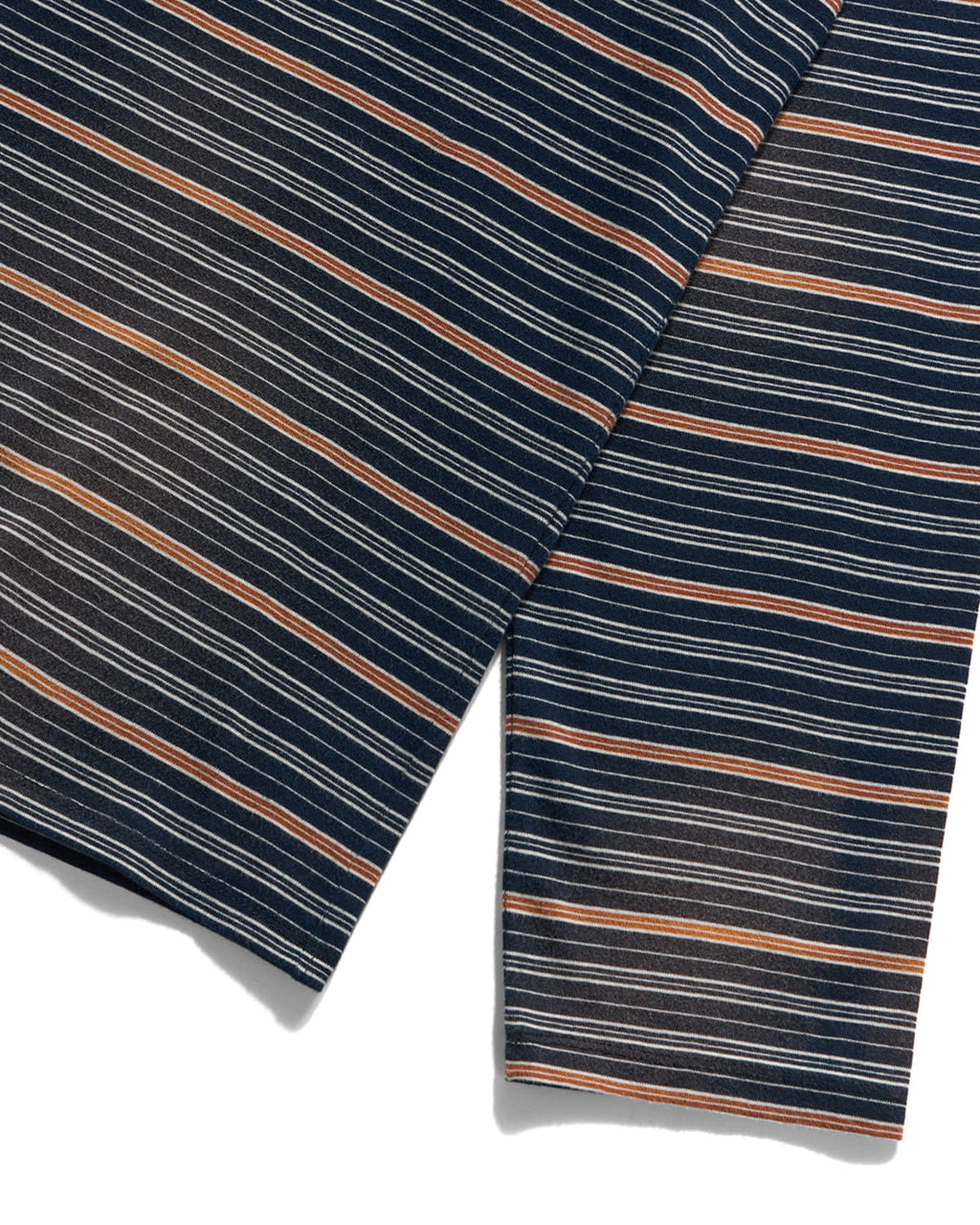 Eastlogue - Bleached Stripe L.s T-shirts (Navy & Brown Stripe) product image 4 | TRAB K-Fashion Australia
