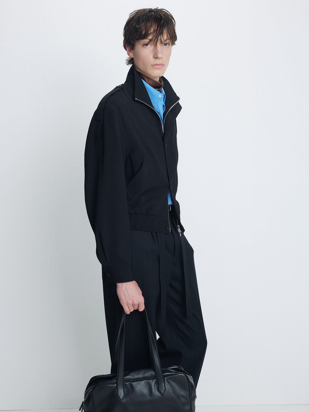 Tonywack - Stand Collar Epaulette Blouson (Black) product image 3 | TRAB K-Fashion Australia