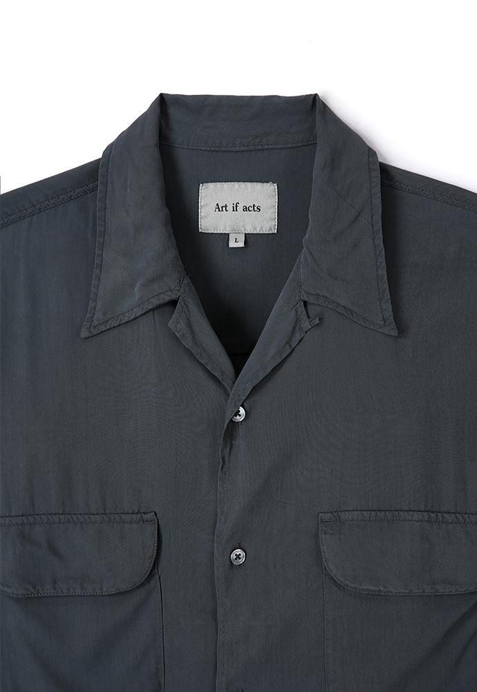 Art if acts - Tencel Two Pocket Half Shirt (Vintage Charcoal) product image 9 | TRAB K-Fashion Australia