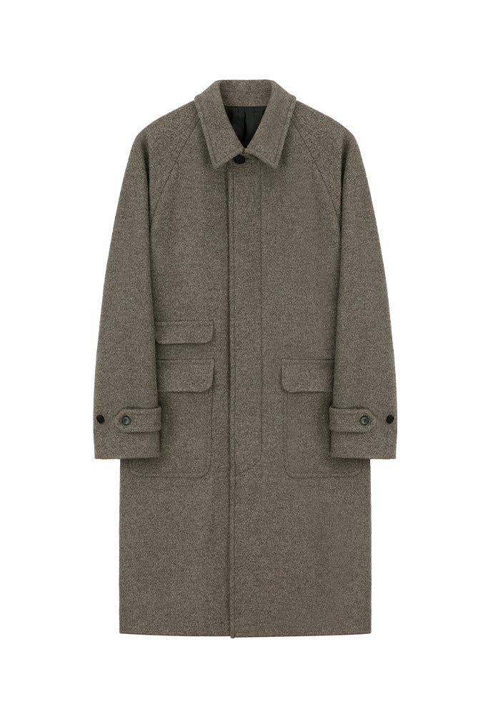 Art if acts - Balmacaan Coat (Twill Brown) product image 8 | TRAB K-Fashion Australia