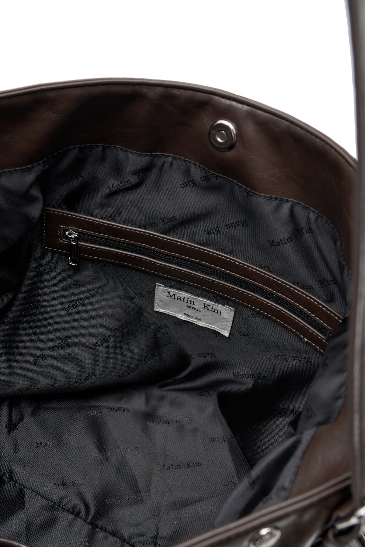 Matin Kim - Matin Stud Point Large Shoulder Bag (Brown) product image 4 | TRAB K-Fashion Australia