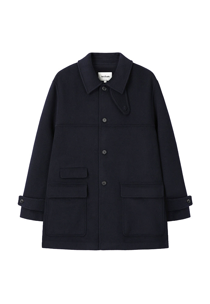 Art if acts - Handmade Car Coat (Deep Navy) product image 7 | TRAB K-Fashion Australia