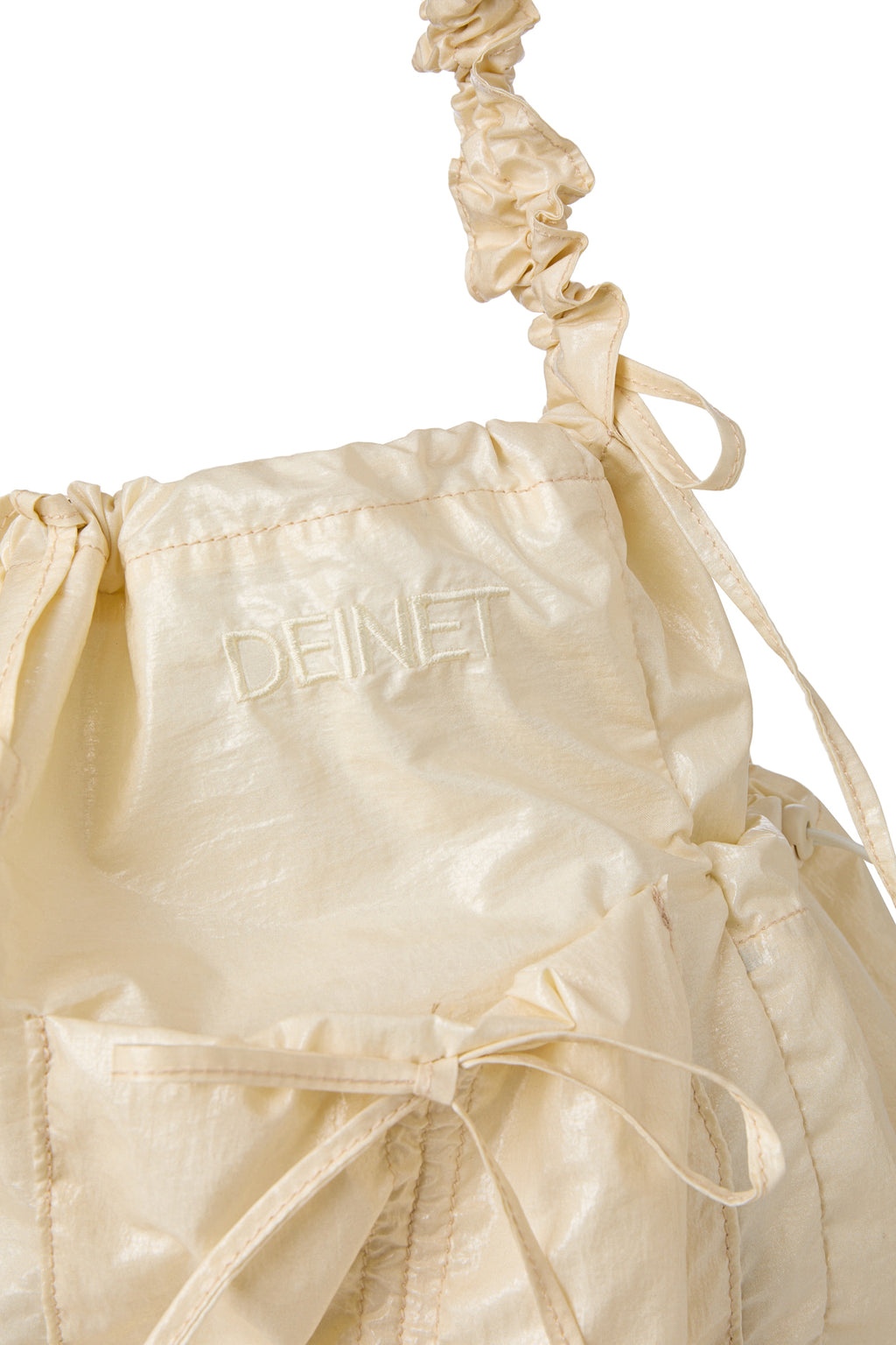 Deinet - Deinet Coating Shirring Bag (Cream) product image 6 | TRAB K-Fashion Australia