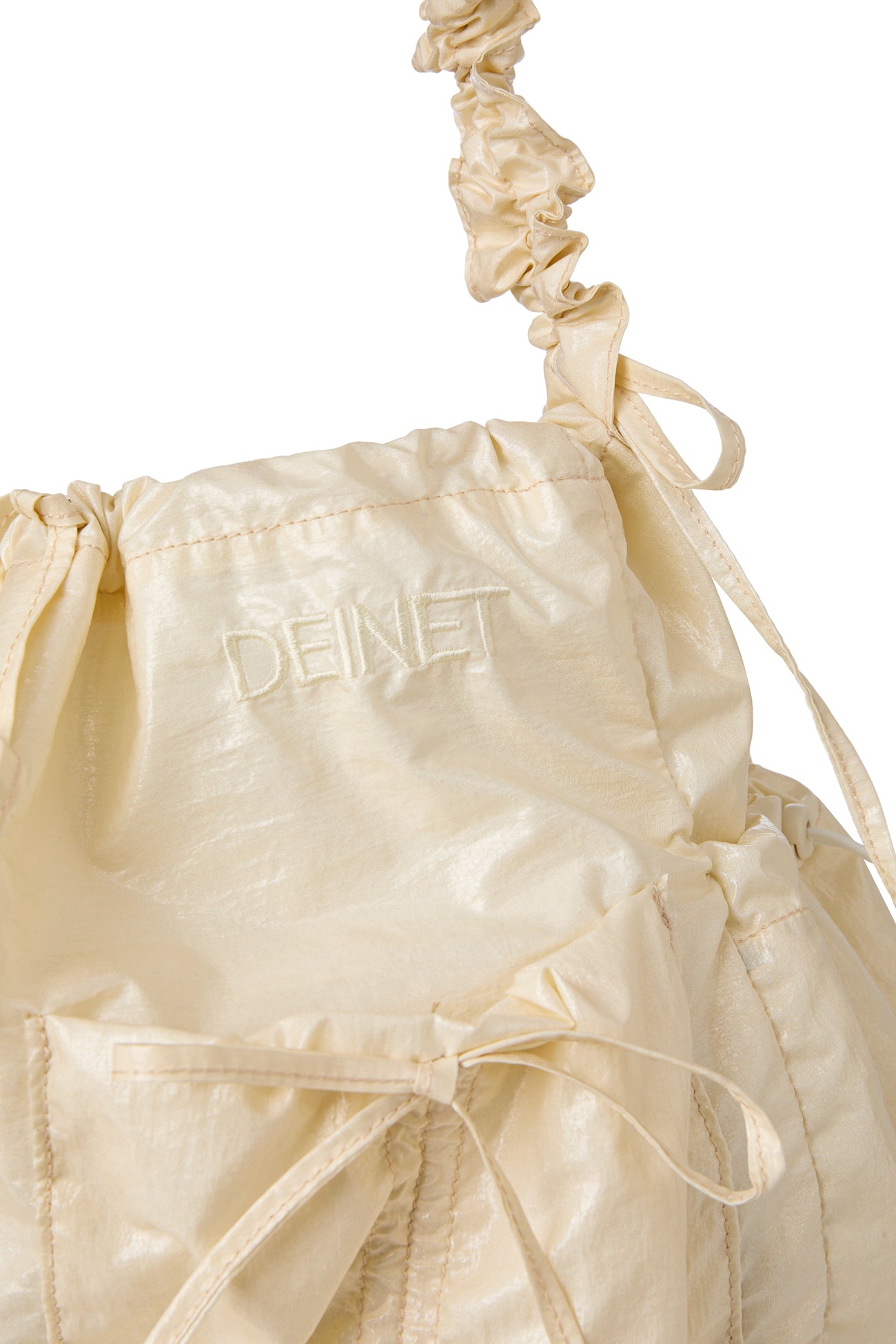 Deinet - Deinet Coating Shirring Bag (Cream) product image 6 | TRAB K-Fashion Australia