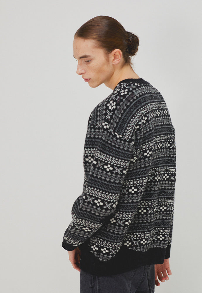 Tonywack - Flow Fair-Isle Sweater (Black) product image 3 | TRAB K-Fashion Australia