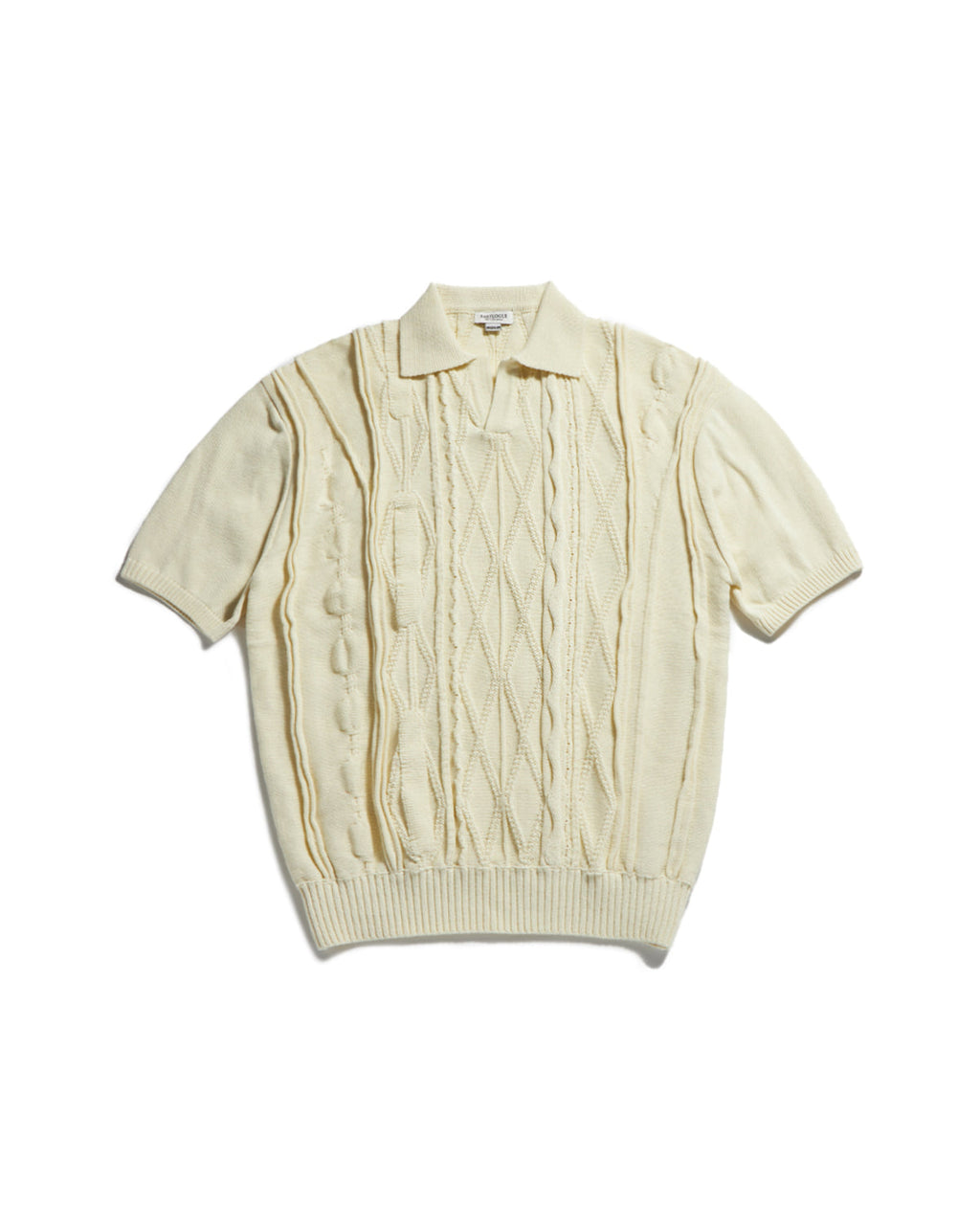 Eastlogue - Asymmetrical Cable Half Knit (Cream) product image 5 | TRAB K-Fashion Australia