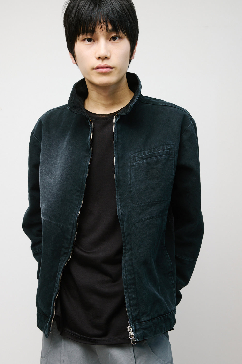 Hatchingroom - Canvas Work Jacket (Faded Black) product image 13 | TRAB K-Fashion Australia