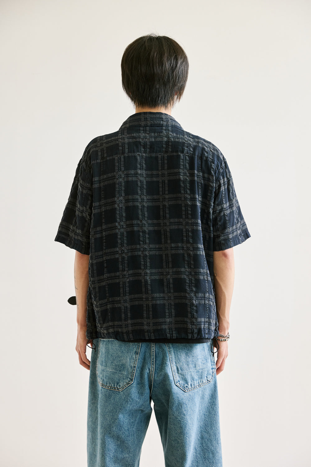 Hatchingroom - Shirket Over Dyed Check Dark (Navy) product image 15 | TRAB K-Fashion Australia