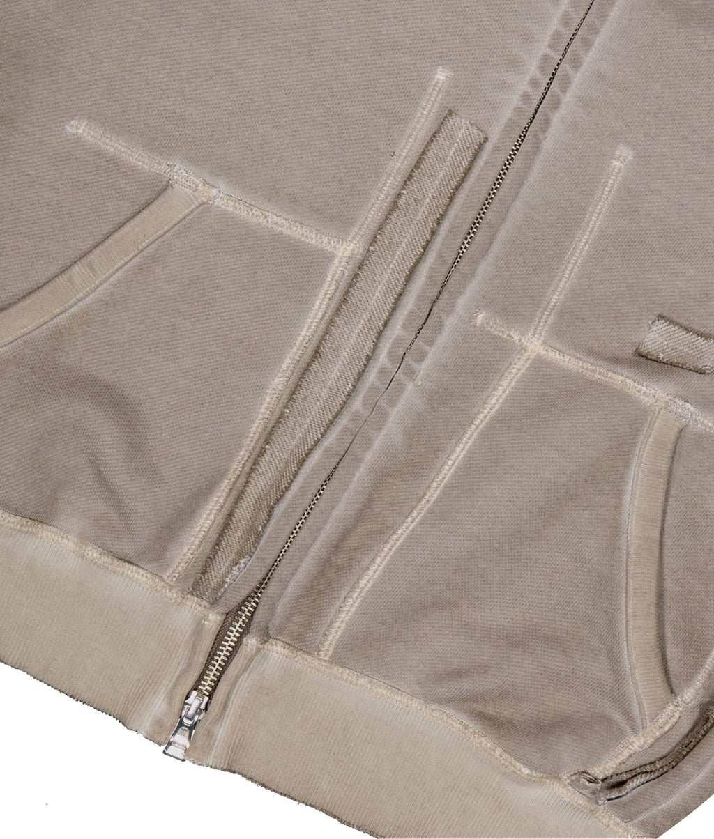 XLIM - Ep.8 Women 01 Hoodie Zipup (Washed Taupe) product image 9 | TRAB K-Fashion Australia