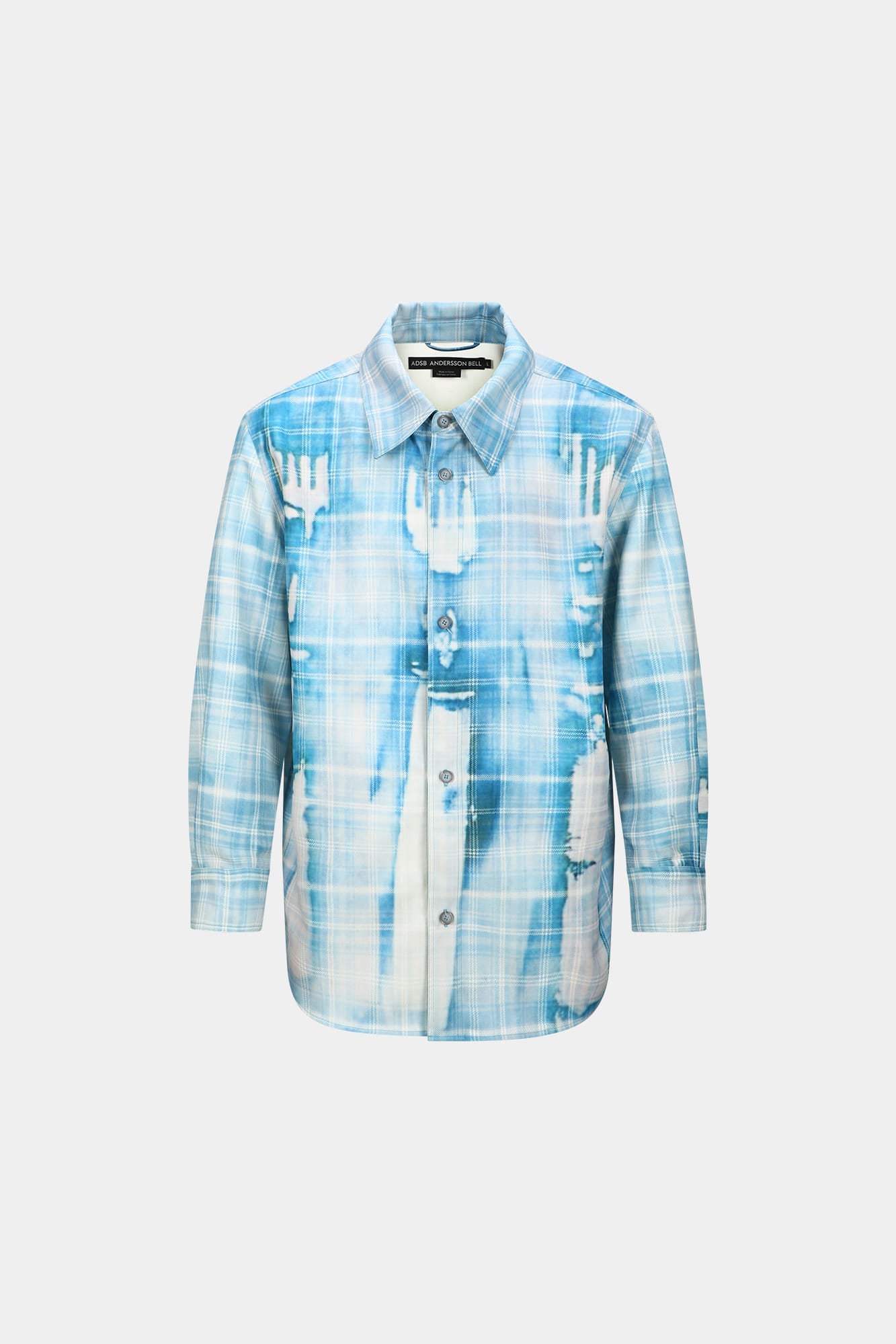 Andersson Bell - Trompe L'oeil Printed Check Shirts (Blue) product image 7 | TRAB K-Fashion Australia
