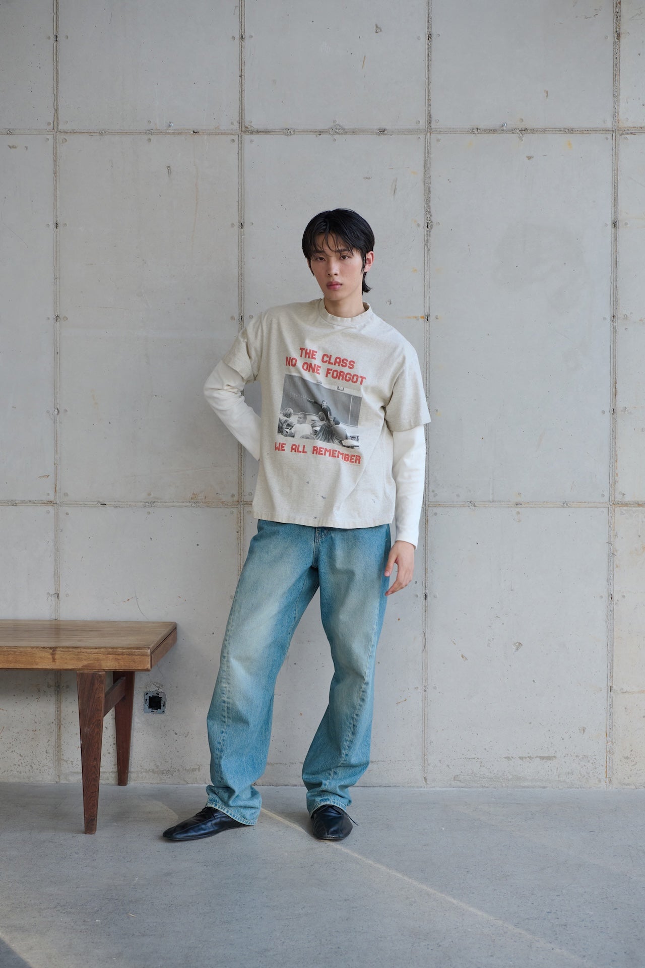 STU - The Class T-shirt (Melange Grey) product image 7 | TRAB K-Fashion Australia