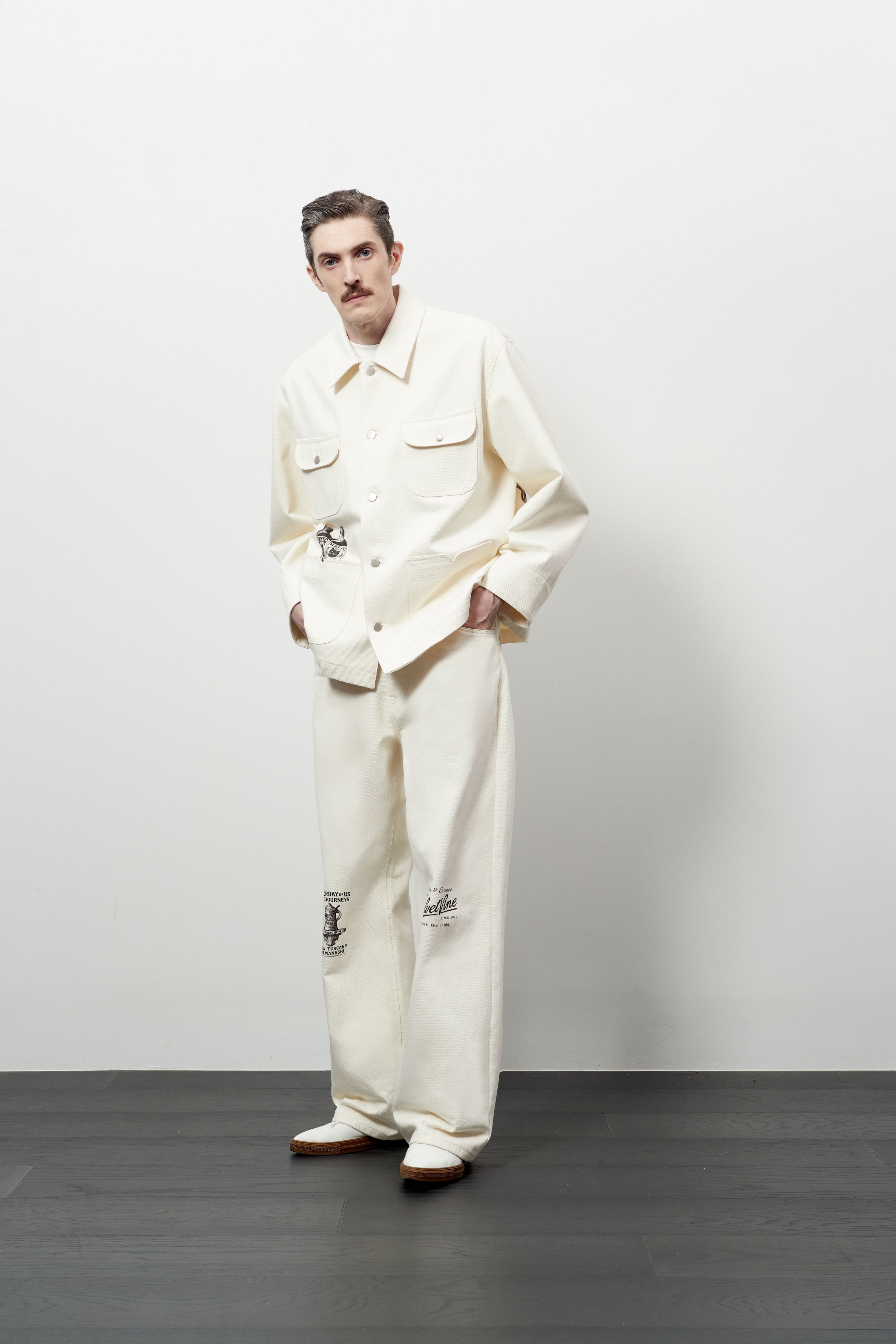Stu - Printing Pants (Cream) product image 7 | TRAB K-Fashion Australia