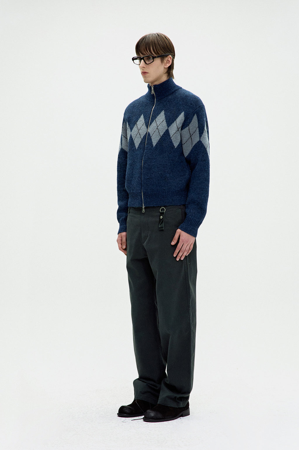 Coor - Relaxed Cotton Washed Chino Pants (Dark Navy) product image 3 | TRAB K-Fashion Australia