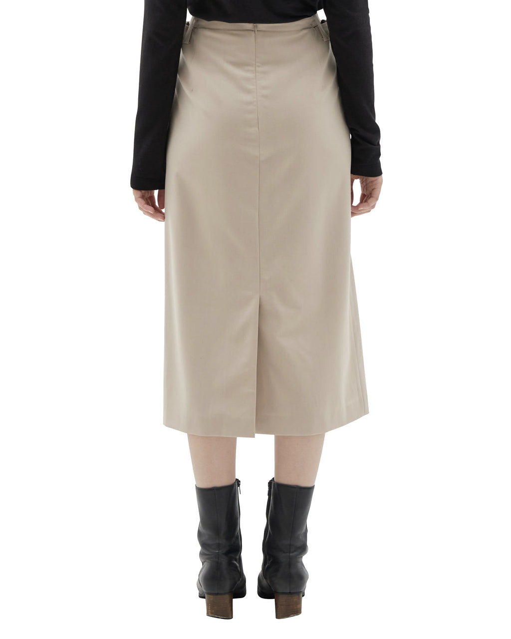 Brownyard - Wool Blend Belt Skirt (Beige) product image 2 | TRAB K-Fashion Australia