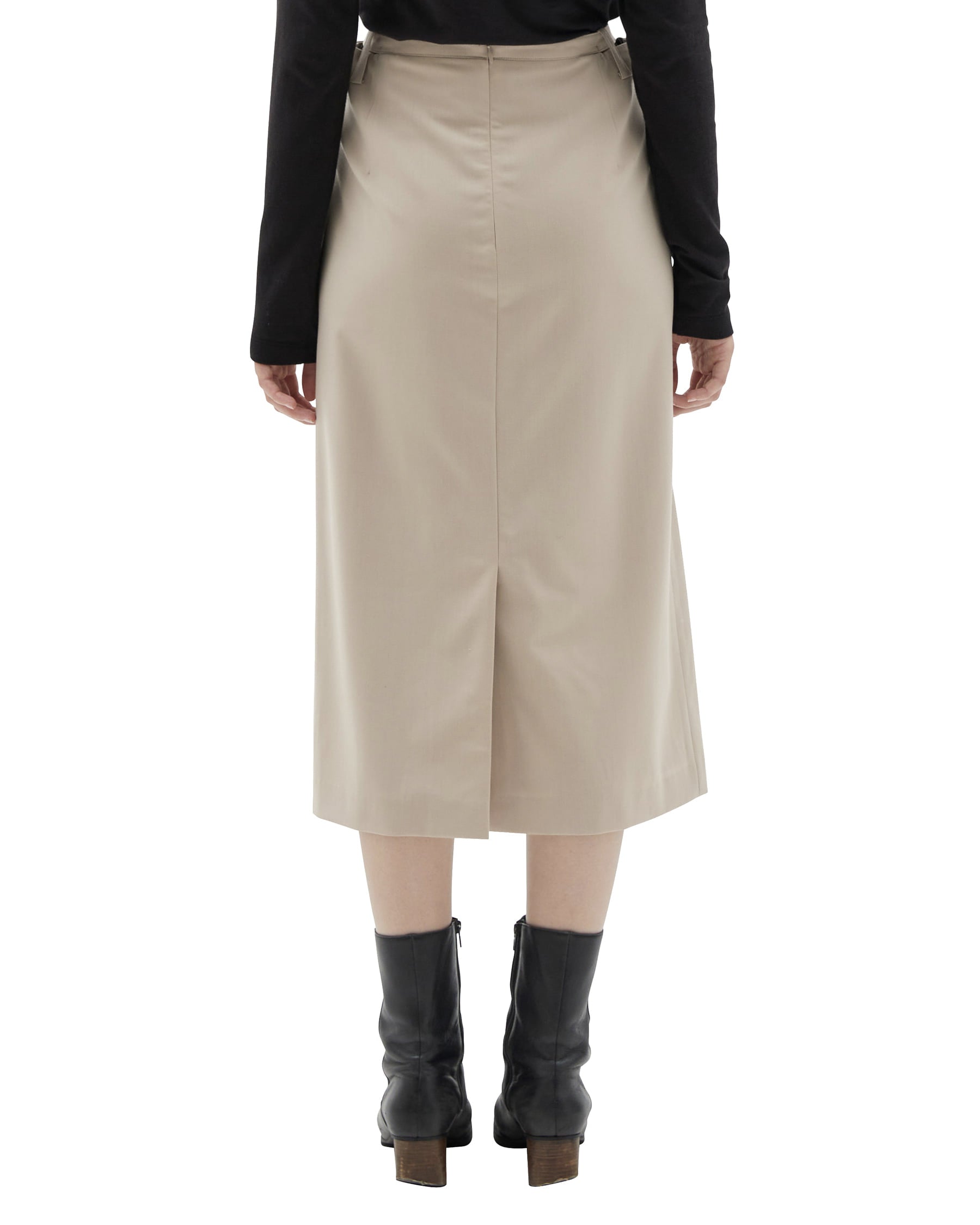 Brownyard - Wool Blend Belt Skirt (Beige) product image 2 | TRAB K-Fashion Australia