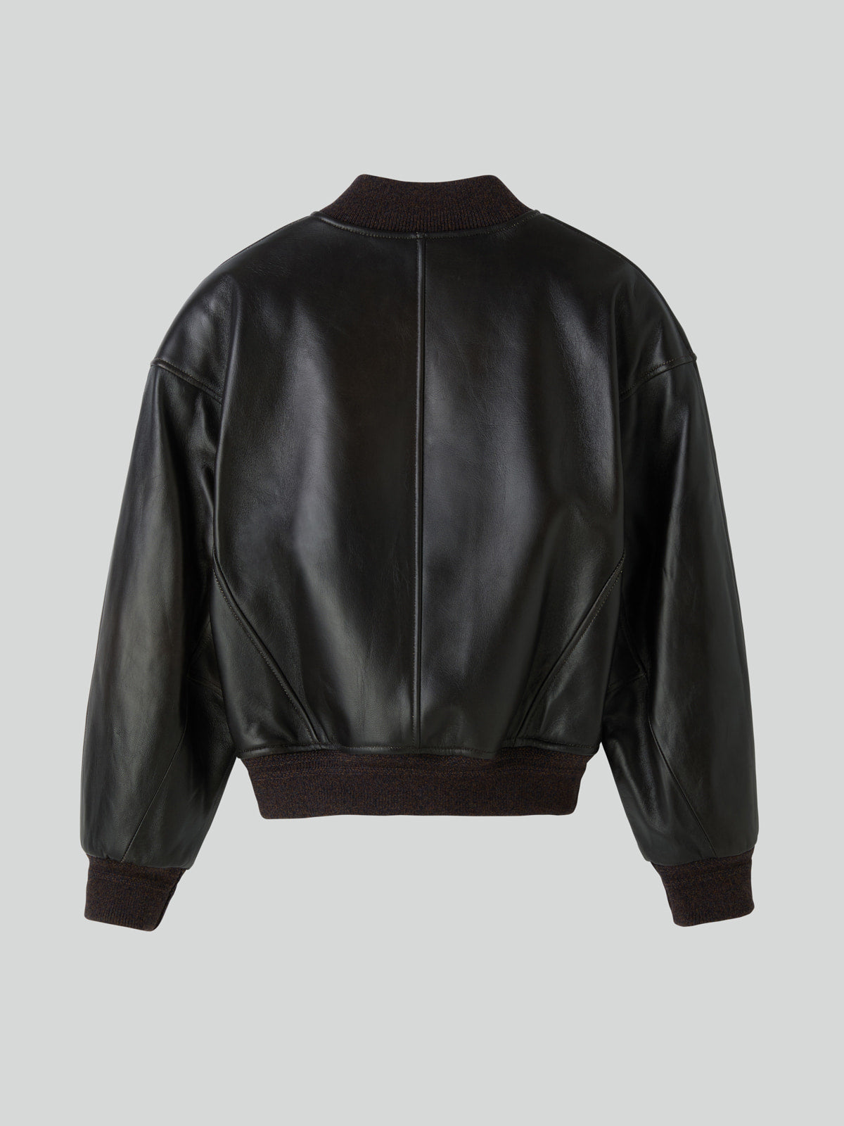 Recto - Vintage Effect Leather Bomber (Vintage Brown) product image 14 | TRAB K-Fashion Australia