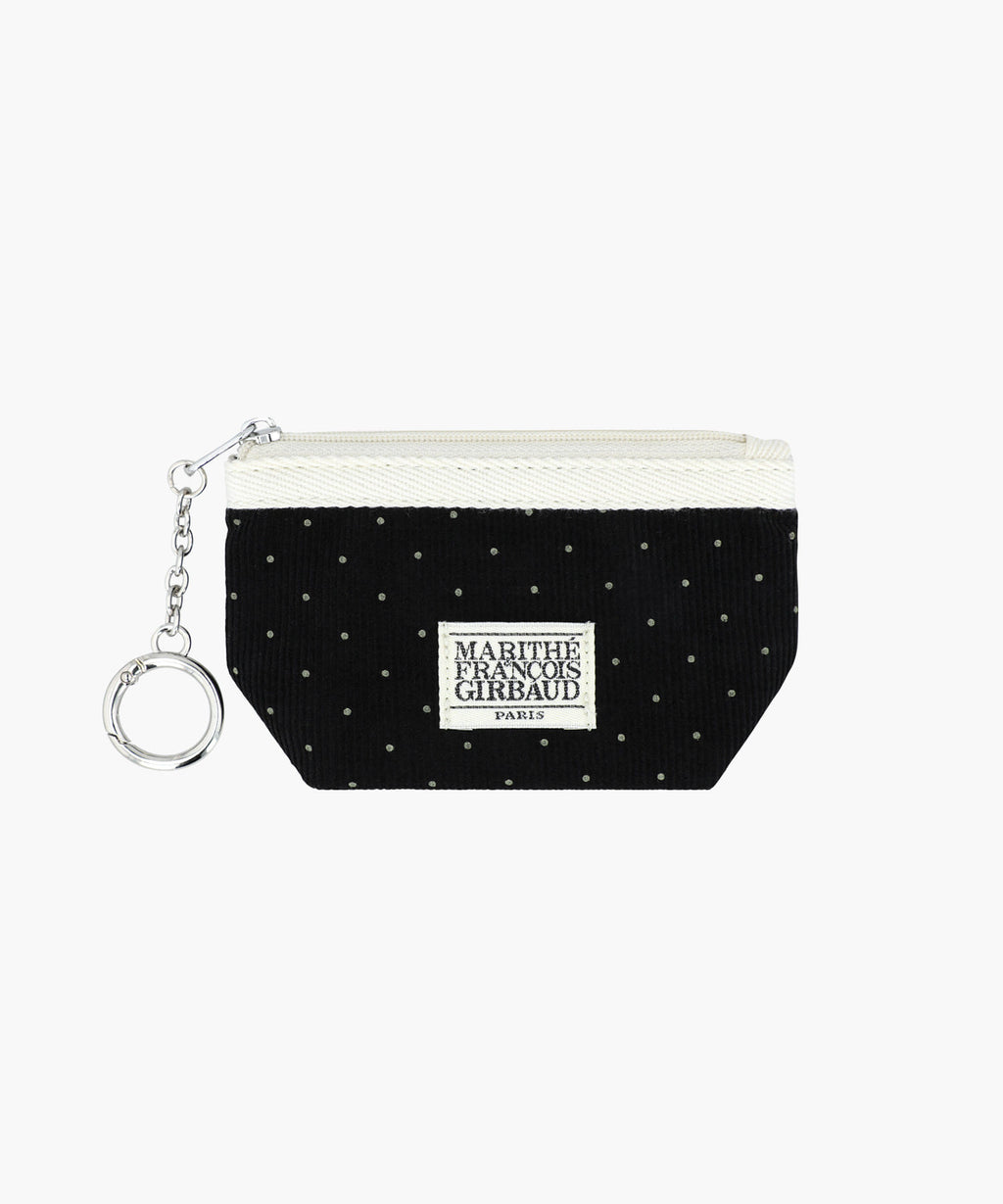 Marithe & Francois Girbaud - Mini Corduroy Pouch Keyring (Black) product image 1 | TRAB K-Fashion Australia