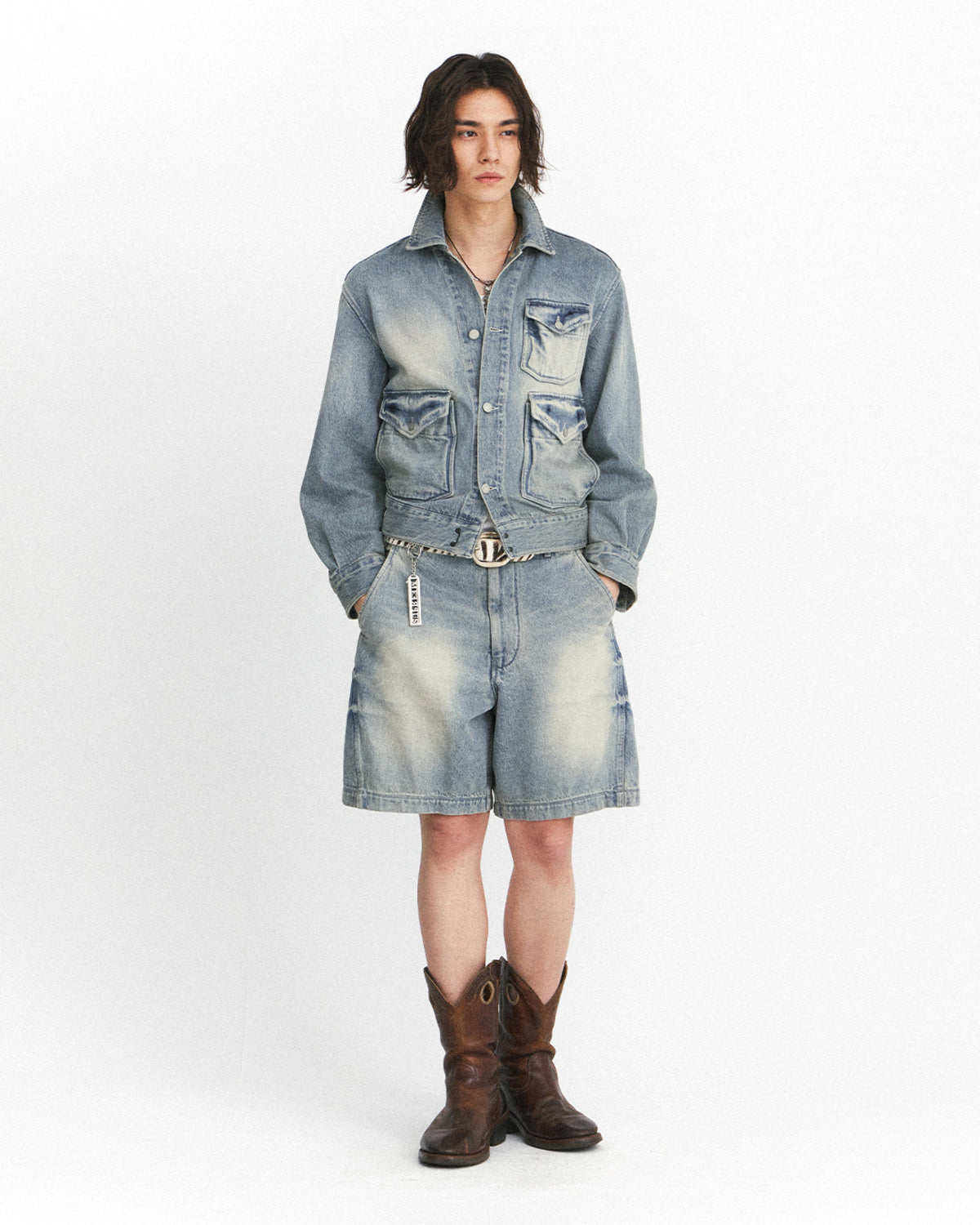 Eastlogue - Trapper Jacket (Light Indigo) product image 1 | TRAB K-Fashion Australia